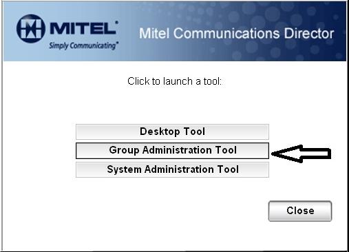 Select "Group Administration Tool"