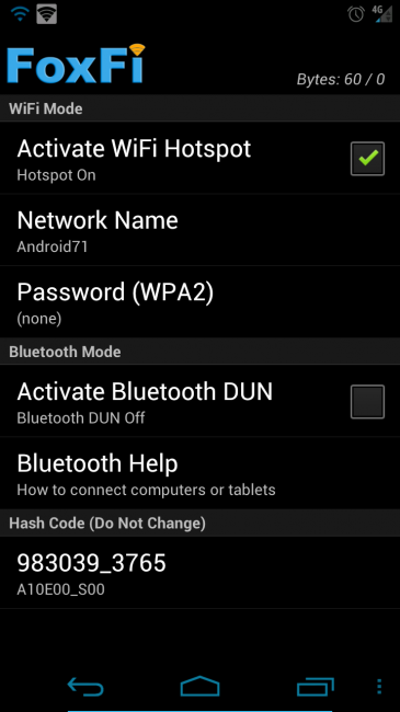 How FoxFi Looks on Android